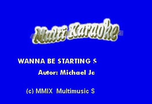 Michael Jackson - Wanna Be Starting Something (Karaoke)