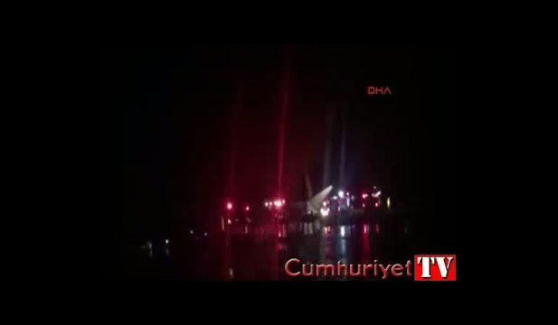Trabzon'da uçak pistten çıktı
