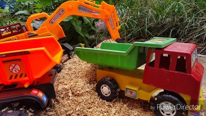 Xe múc cẩu, xe tải chở đất, xđc