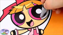 Powerpuff Girls Coloring Book Bubbles Blossom Buttercup PPG PPGZ Surprise Egg and Toy Collector SETC