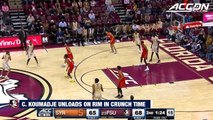 FSU's Christ Koumadje Rocks The Rim vs. Syracuse