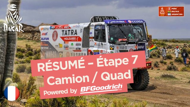 Résumé - Camion/Quad - Étape 7 (La Paz / Uyuni) - Dakar 2018