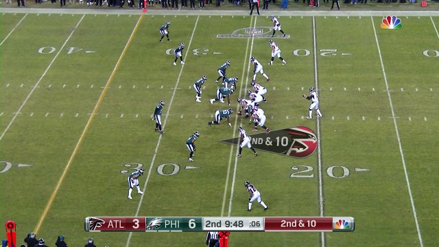 Atlanta Falcons wide receiver Mohamed Sanu slips a tackle on 24-yard catch-and-run