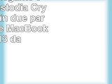 3in1 set Elegante e leggera custodia Crystal Case in due parti per Apple MacBook Air 13