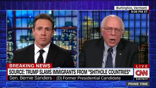 Bernie Sanders EPIC Rant Destroying Trump After Comments On -S -hole Countries-