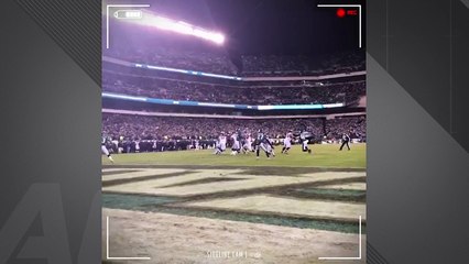 Get a view from the end zone of Ryan's TD pass to Freeman