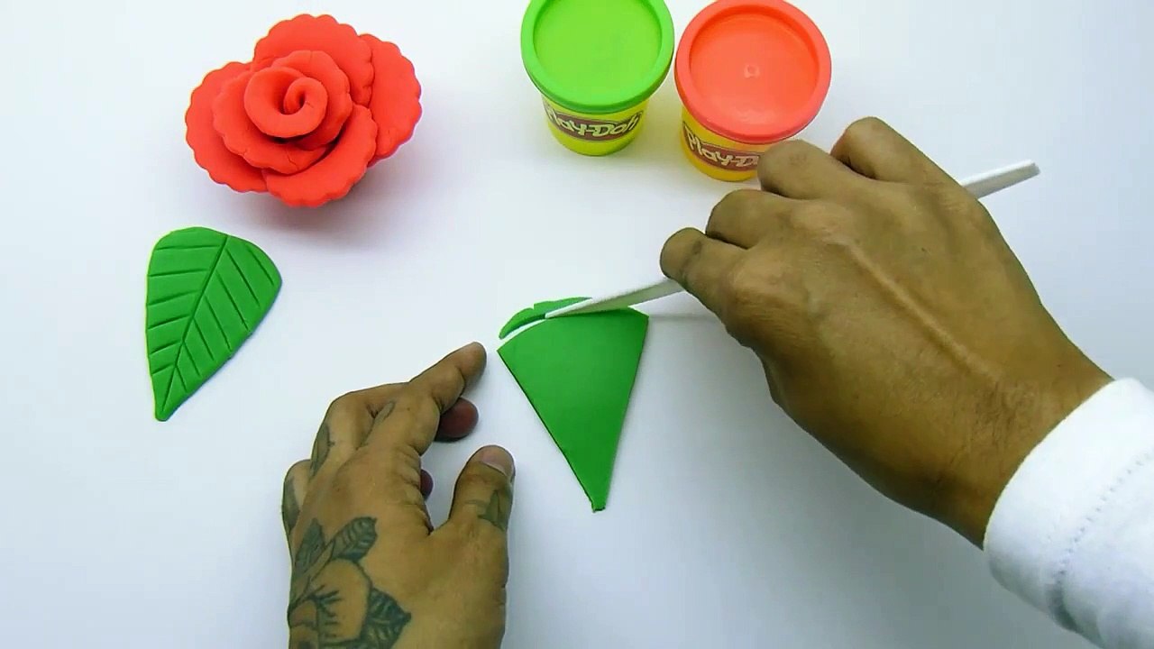 Play Doh ROSE How to make the Best PlayDoh Red Rose easy DIY video