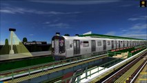 OpenBVE HD: Chasing NYC Subway R179 Z Skip-Stop Express Train (Jamaica Center to Broad Street)