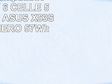 Batteria compatibile 108V 111V 6 CELLE 5200mAh per ASUS X53SDSX405V NERO 57Wh