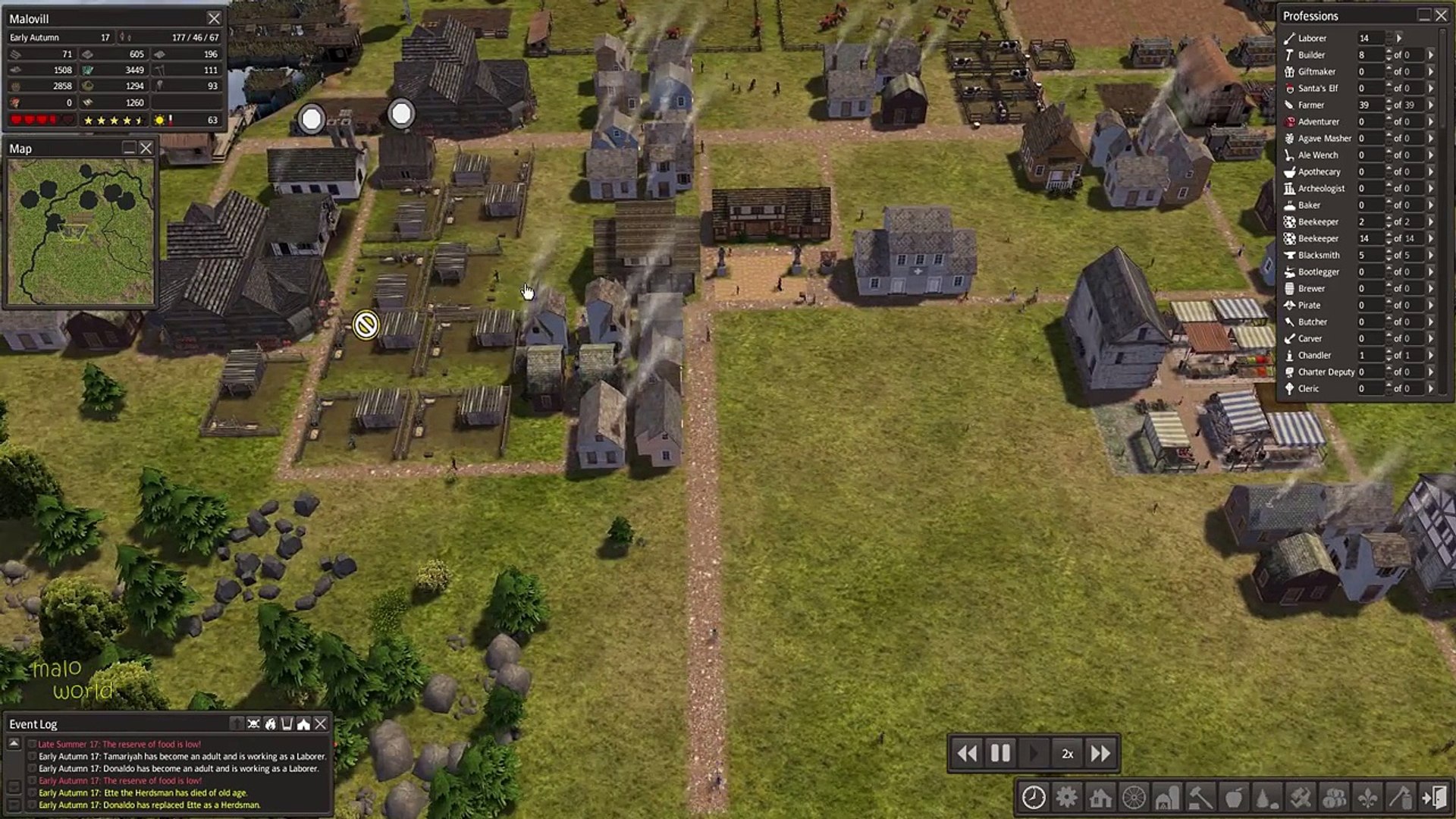 Banished Megamod لعبة المنفيين إضافة ميغا مود ح العاشرة بناء مدينة 3000  مواطن - video Dailymotion
