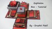Explosion box - Tutorial | Theme - Valentine/ Black and red | by Srushti Patil