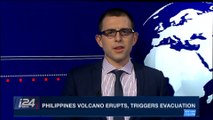 i24NEWS DESK  | Philippines volcano erupts, triggers evacuation | Saturday, January 13th 2018