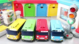 Tayo The Little Bus Garage Learn Colors Numbers Clay Slime Toy Surprise Eggs Toys