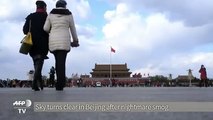 Sky turns clear in Beijing after nightmare smog