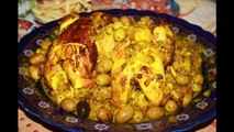 Poulet à la marocaine دجاج على الطريقة المغربية Chicken the Moroccan way