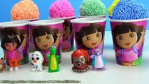 Dora a Aventureira Copos Surpresas Massinha de Espuma Foam Clay Dora the Explorer toy Surprise Eggs