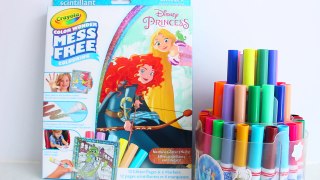 Disney Princesses Crayola Color Wonder Glitter Belle Merida Rapunzel Jazmin Tiana Mulan Ariel Aurora