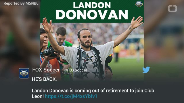 Is Soccer Player Landon Donovan Leaving Retirement?