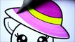Learn Art l How To Draw and Color Kitten l Kitten with a Hat Kids Drawing Childrens Coloring Videos