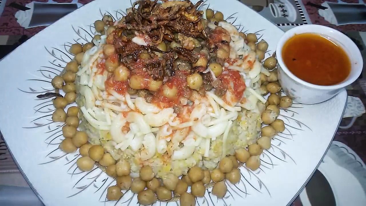 طريقه عمل الكشرى المصرى مطبخ ساسى