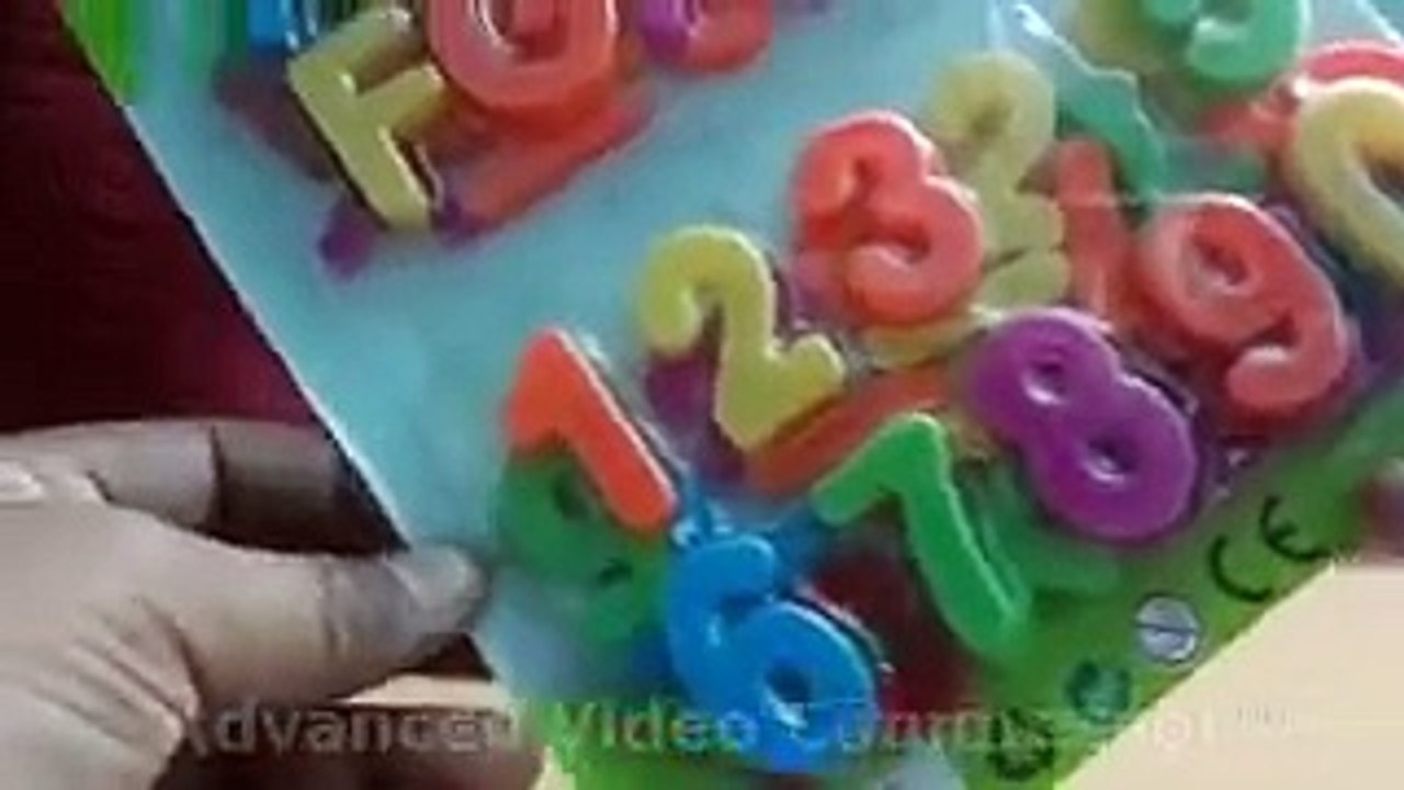 Learn Alphabets and Numbers using Magnetic Letters and Numbers