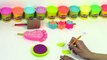 Ice Cream Play Doh Colors Rainbow DIY and Trolls Poppy Cake Plastilina y Juguetes Castle Toys
