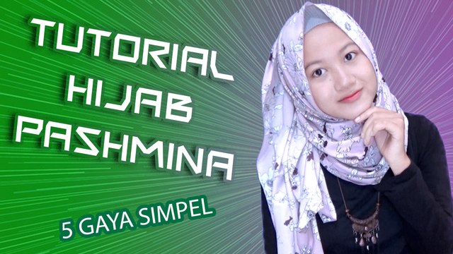 Tutorial Hijab Pashmina Terbaru 5 Gaya Dengan Hijab Pink Bunga #NMY Hijab Tutorials