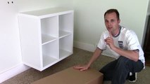 Ikea EXPEDIT / KALLAX shelf - how to assemble and wall mount bookcase