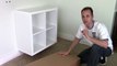 Ikea EXPEDIT / KALLAX shelf - how to assemble and wall mount bookcase