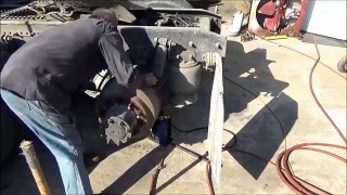 Changing brakes on a big truck