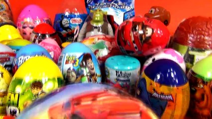 70 Kinder Surprise Eggs - Super Mega Clip! Dora, ToyStory3, Shrek, Angry Birds! by TheSurpriseEggs