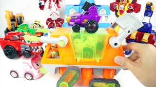 Dinosaur, Bus And Fire Truck Transformer Toys 헬로카봇 슈퍼패트론 과 다이노코어 변신 장난감