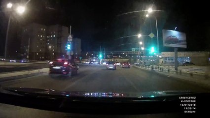 Dashcam. Car accident