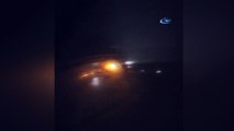 Trabzon Havalimanı'nda pistten çıkan Pegasus Havayolları uçağının o inişi, amatör kamera tarafından saniye saniye görüntülendi