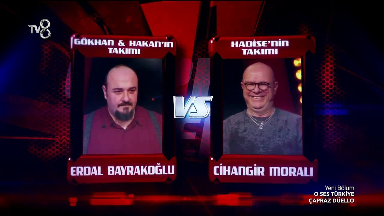 Erdal Bayrakoğlu ve Cihangir Moralı'nın çapraz düello eşleşmesi!  - O Ses Türkiye