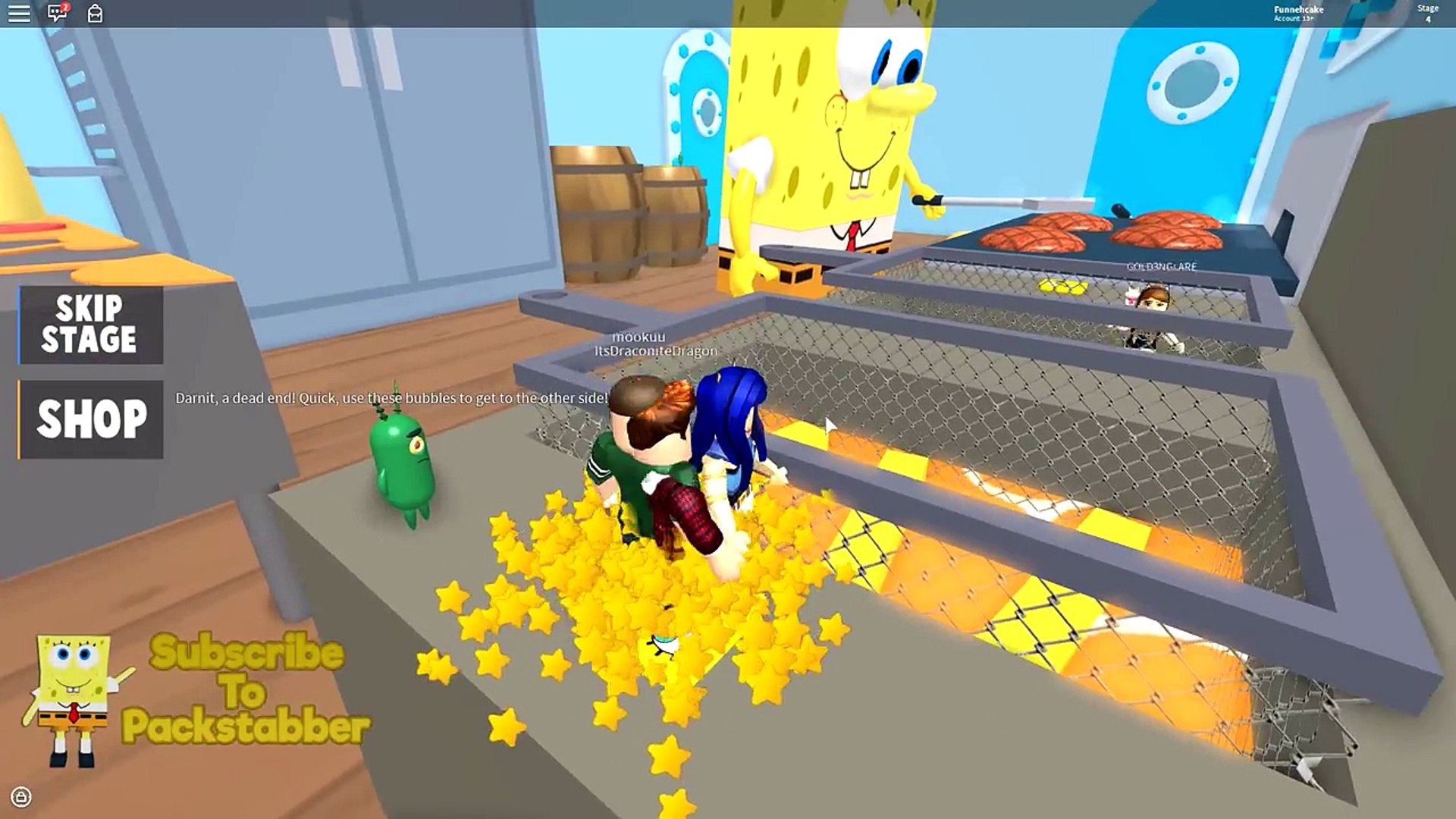 Stealing The Secret Formula From The Krusty Krab In Roblox Video Dailymotion - itsfunneh roblox tycoon gold