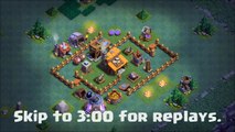 Builder Hall 3 | 2 Canons | BH3 Trophy Base |   Replays | Clash of Clans | 2017 Update