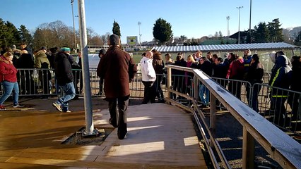 Près de 3000 supporters du SAS à la Colombière depuis le petit matin