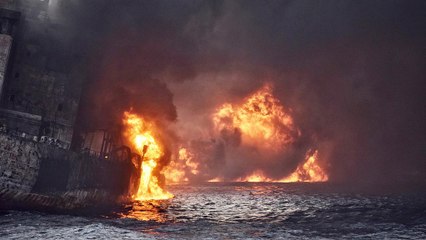 'No survivors' as burning Iranian oil tanker sinks near Japan