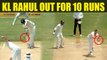 India vs South Africa 2nd test : KL Rahul dismissed for 10 runs, India lose 1st wicket Oneindia News