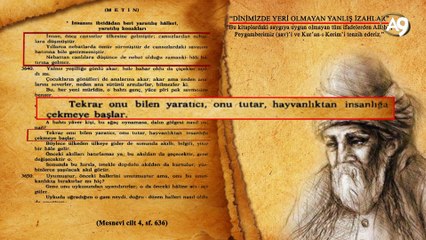 Mevlana’ya Ait Olduğu İddia Edilen Kitaplarda Evrim İddiasını Savunan ve Türk Milletini Kendince Aşağılamaya Çalışan Sözler