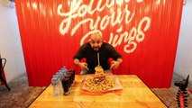 ECW Largest Burger In Saudi Challenge || !!! ايست كوست وينجز - تحدي اكبر برجر في السعودية