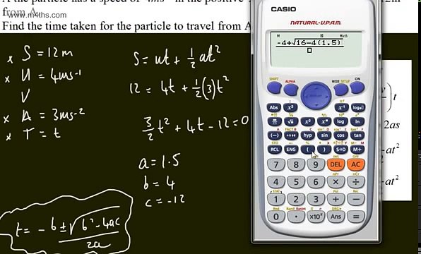 Mechanics 1 - M1 - Kinematics of a Particle (1) Intro-Constant Acceleration Equations SUVAT