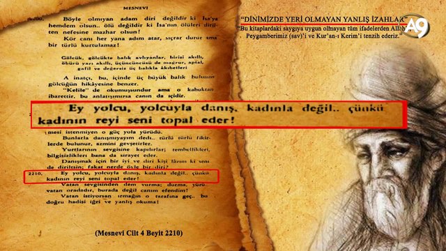 Mevlana’ya Ait Olduğu İddia Edilen Kitaplarda Kadınları Aşağı Gören Sözler