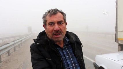 Denizli'de yoğun sis kazaya neden oldu: 2 yaralı