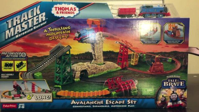 Ryan plays with Thomas & Friends Trackmaster Avalanche Escape Set