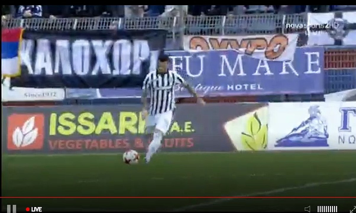 Goal  Leo  Matos  (0:1) Kerkyra - PAOK Saloniki