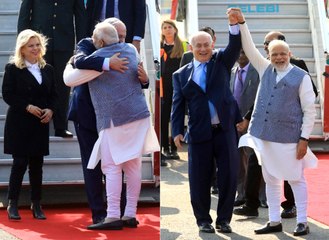 Netanyahu'yu Böyle Karşıladı