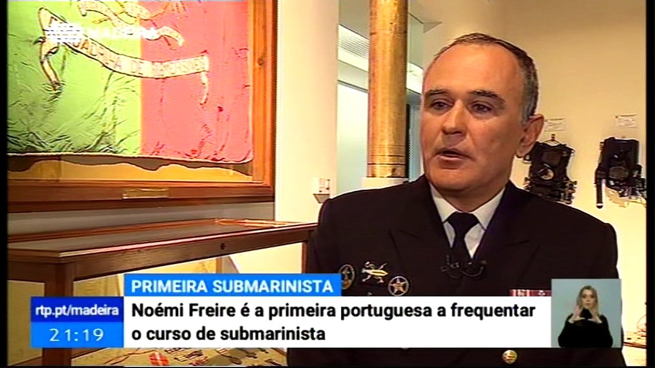 Primeira mulher a ser admitida em Portugal no curso de Submarinista