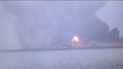 El petrolero iraní siniestrado